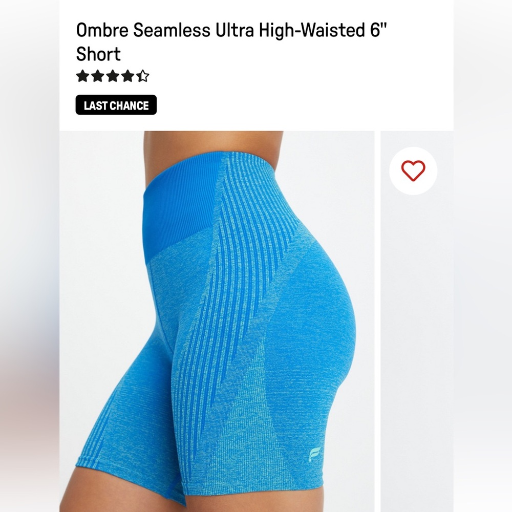 Ombre Seamless Ultra High-Waisted 6" Short